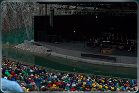 Björn Skifs på scenen i Dalhalla